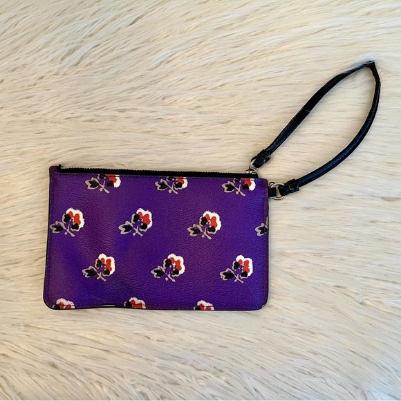 Coach Bramble Rose Purple Small Wristlet - Picture 4 of 6